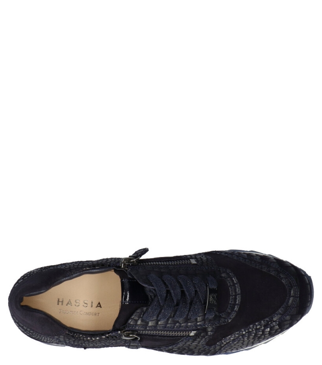 Hassia Sneaker <span>0-302026-3000</span> 0-302026-3000 blauw - www.bremmerschoenen.info - Bremmer Schoenen