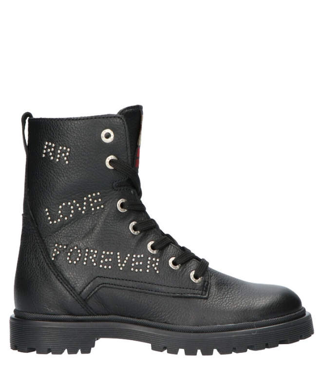 Red-Rag Red Rag Veterboot <span>11118-922</span> 922 Black Nappa Red Rag Veterboot <span>11118-922</span> 11118-922 zwart - www.bremmerschoenen.info - Bremmer Schoenen