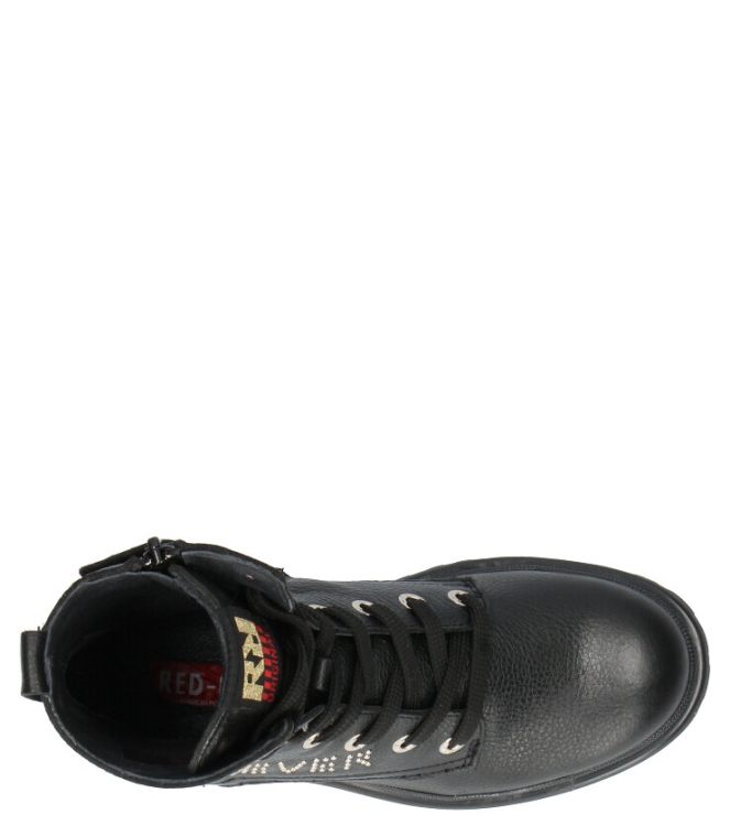 Red-Rag Red Rag Veterboot <span>11118-922</span> 922 Black Nappa Red Rag Veterboot <span>11118-922</span> 11118-922 zwart - www.bremmerschoenen.info - Bremmer Schoenen