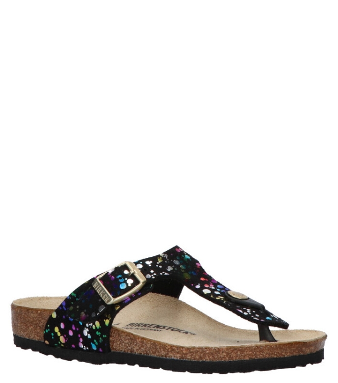 Birkenstock slipper <span>1019734 Gizeh kids MF</span> 1019734 Gizeh kids MF zwart - www.bremmerschoenen.info - Bremmer Schoenen