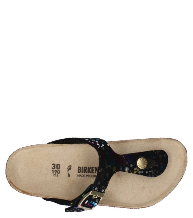 Birkenstock slipper <span>1019734 Gizeh kids MF</span> 1019734 Gizeh kids MF zwart - www.bremmerschoenen.info - Bremmer Schoenen