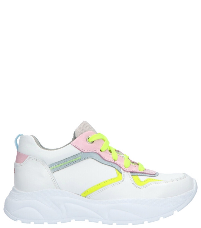 Twins Twins sneaker <span>321157 500</span> white/pink 500 Twins sneaker <span>321157 500</span> 321157 500 wit - www.bremmerschoenen.info - Bremmer Schoenen
