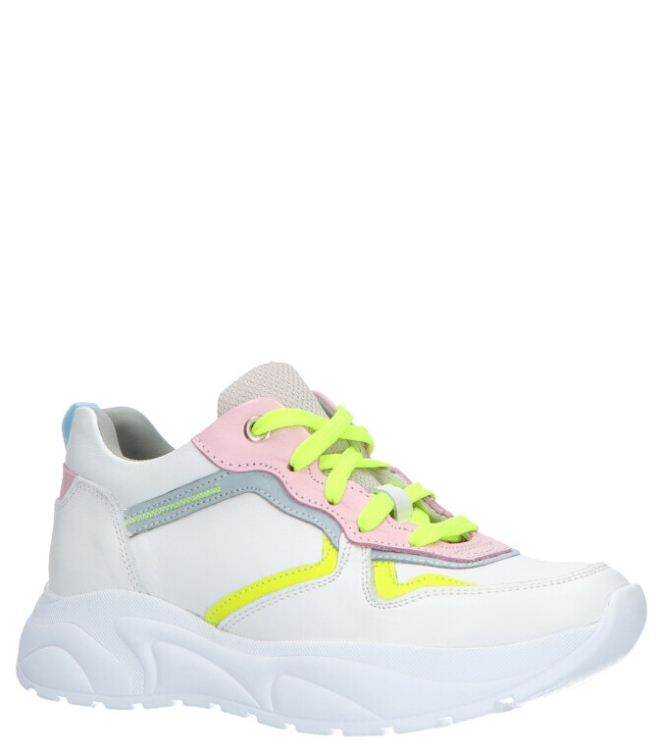Twins Twins sneaker <span>321157 500</span> white/pink 500 Twins sneaker <span>321157 500</span> 321157 500 wit - www.bremmerschoenen.info - Bremmer Schoenen