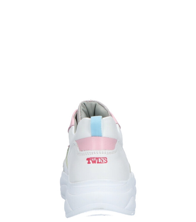 Twins Twins sneaker <span>321157 500</span> white/pink 500 Twins sneaker <span>321157 500</span> 321157 500 wit - www.bremmerschoenen.info - Bremmer Schoenen
