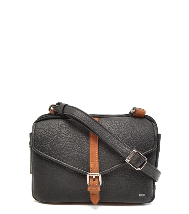 Berba Crossbody tas <span>125-041-00</span> 125-041-00 zwart - www.bremmerschoenen.info - Bremmer Schoenen