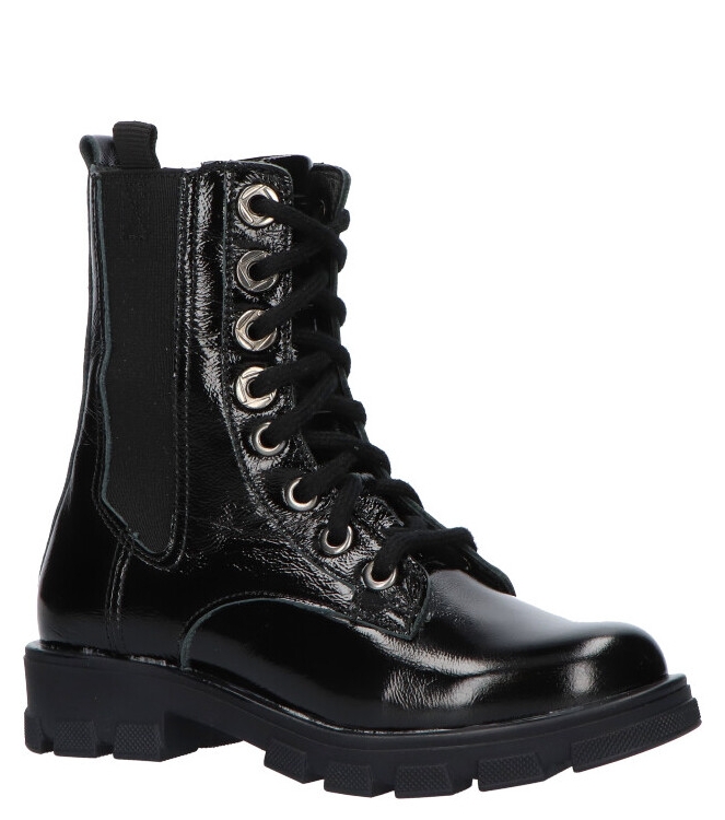 Twins Twins Veterboot <span>321675 689</span> 689 Black Patent Twins Veterboot <span>321675 689</span> 321675 689 zwart - www.bremmerschoenen.info - Bremmer Schoenen
