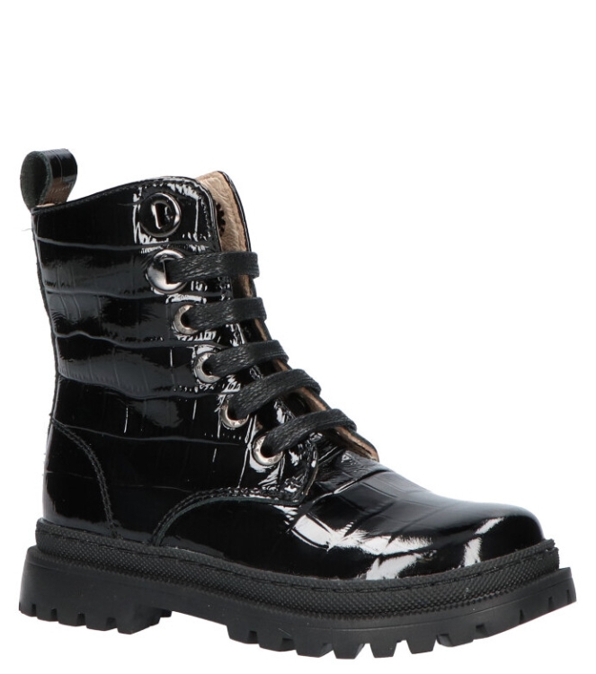 Shoesme Shoesme veterboot <span>NT21W005-B</span> Shiny Black Shoesme veterboot <span>NT21W005-B</span> NT21W005-B zwart - www.bremmerschoenen.info - Bremmer Schoenen