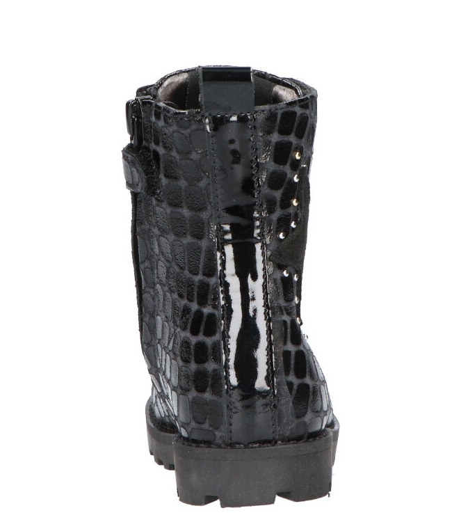 Shoesme Shoesme veterboot <span>TA21W024-C</span> BLACK CROCO Shoesme veterboot <span>TA21W024-C</span> TA21W024-C zwart - www.bremmerschoenen.info - Bremmer Schoenen