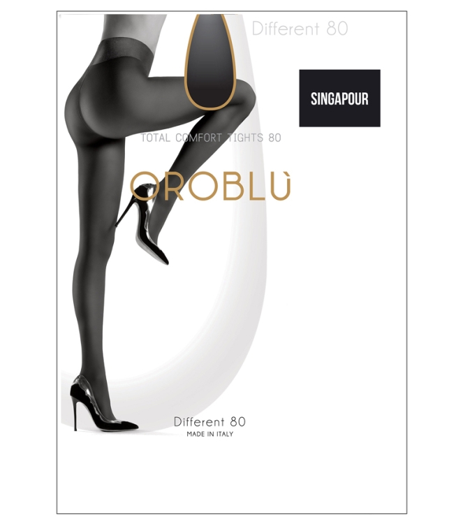 Oroblu Panty <span>Different 80 Singapour</span> Different 80 Singapour grijs - www.bremmerschoenen.info - Bremmer Schoenen