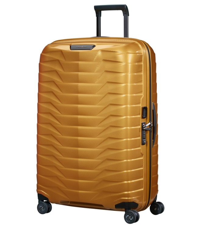 Samsonite koffer <span>126042 6856 Proxis Spinner 75</span> 126042 6856 Proxis Spinner 75 geel - www.bremmerschoenen.info - Bremmer Schoenen