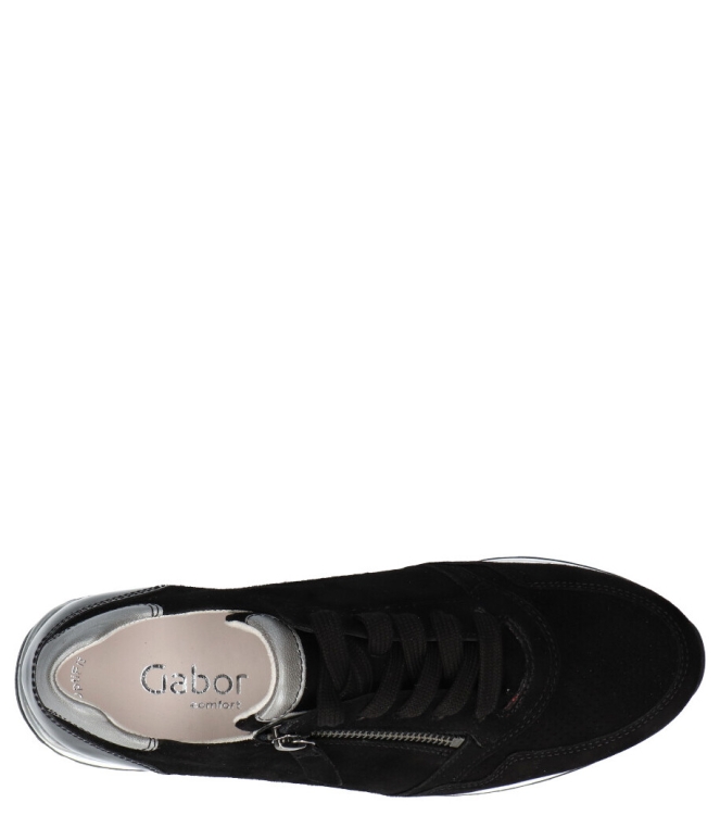 Gabor Gabor sneaker <span>06.528.87</span> 87 schwarz/grey(perf) Gabor sneaker <span>06.528.87</span> 06.528.87 zwart - www.bremmerschoenen.info - Bremmer Schoenen