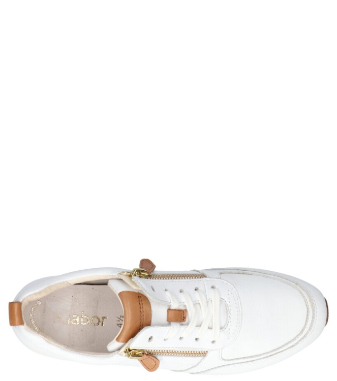 Gabor Gabor sneaker <span>83.431.21</span> 21 weiss/cognac Gabor sneaker <span>83.431.21</span> 83.431.21 wit - www.bremmerschoenen.info - Bremmer Schoenen