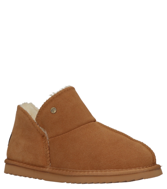 Warmbat pantoffel <span>Willow women WLW321025 Cognac</span> Willow women WLW321025 Cognac cognac - www.bremmerschoenen.info - Bremmer Schoenen