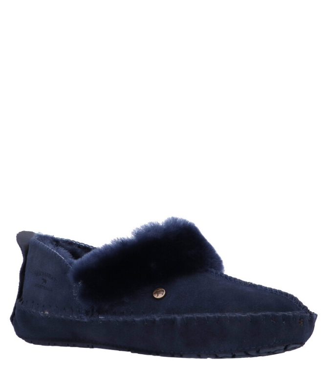 Warmbat pantoffel <span>Barrine women BAR341045 DK navy</span> Barrine women BAR341045 DK navy blauw - www.bremmerschoenen.info - Bremmer Schoenen