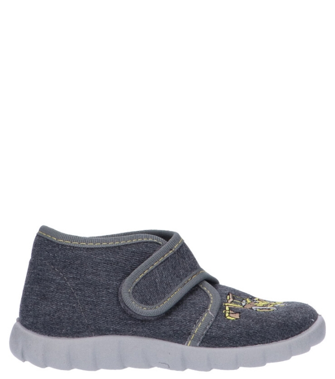 Fischer Fischer kinderpantoffel <span>611545-603</span> 603 asphalt Fischer kinderpantoffel <span>611545-603</span> 611545-603 grijs - www.bremmerschoenen.info - Bremmer Schoenen