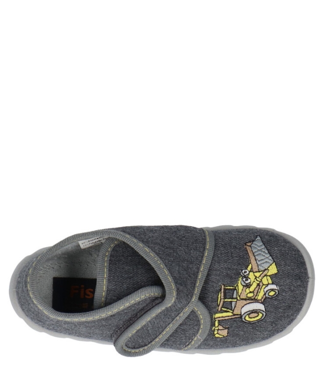 Fischer Fischer kinderpantoffel <span>611545-603</span> 603 asphalt Fischer kinderpantoffel <span>611545-603</span> 611545-603 grijs - www.bremmerschoenen.info - Bremmer Schoenen