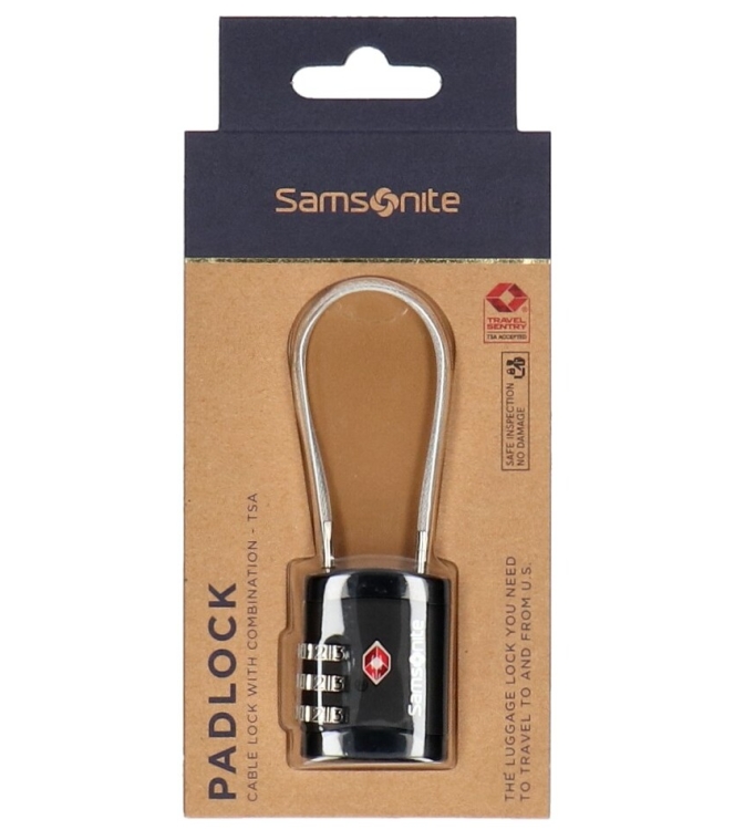 Samsonite kabelslotje <span>121296 1041 Global TA Cablelock 3 Dail TSA</span> 121296 1041 Global TA Cablelock 3 Dail TSA zwart - www.bremmerschoenen.info - Bremmer Schoenen