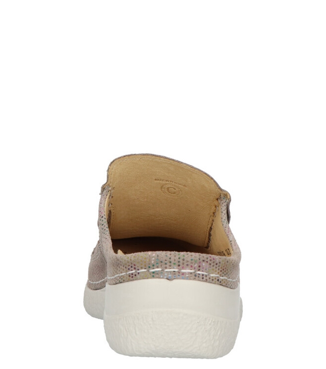 Wolky Wolky Slipper <span>0620245 157 Roll Slide</span> 157 Taupe flower Wolky Slipper <span>0620245 157 Roll Slide</span> 0620245 157 Roll Slide beige - www.bremmerschoenen.info - Bremmer Schoenen