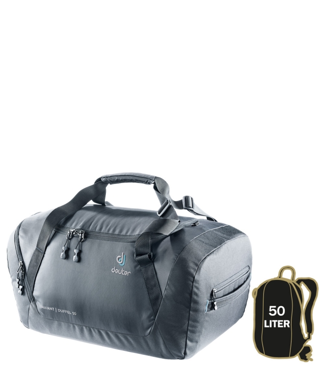 Deuter Deuter weekendtas <span>DR3520120-7000 Aviant Duffel 50</span> Black Deuter weekendtas <span>DR3520120-7000 Aviant Duffel 50</span> DR3520120-7000 Aviant Duffel 50 zwart - www.bremmerschoenen.info - Bremmer Schoenen