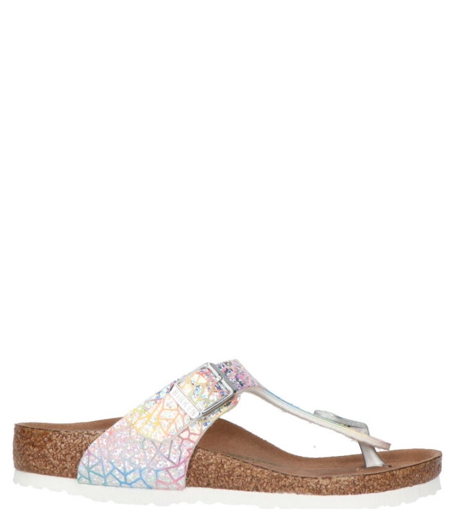 Birkenstock Birkenstock slipper <span>1022193 Gizeh kids</span> Flashy hologram silver VEG Birkenstock slipper <span>1022193 Gizeh kids</span> 1022193 Gizeh kids zilver - www.bremmerschoenen.info - Bremmer Schoenen
