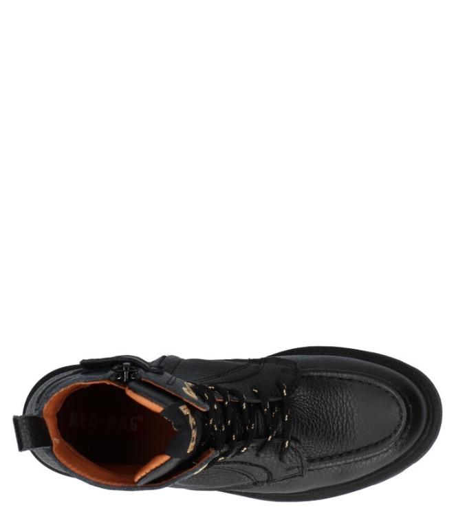 Red-Rag Red Rag veterboot <span>12400 922</span> 922 Black Nappa Red Rag veterboot <span>12400 922</span> 12400 922 zwart - www.bremmerschoenen.info - Bremmer Schoenen