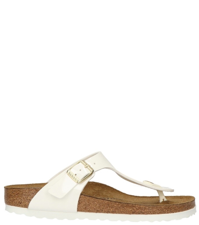 Birkenstock Birkenstock Slipper <span>1005300 Gizeh</span> patent white Birkenstock Slipper <span>1005300 Gizeh</span> 1005300 Gizeh wit - www.bremmerschoenen.info - Bremmer Schoenen