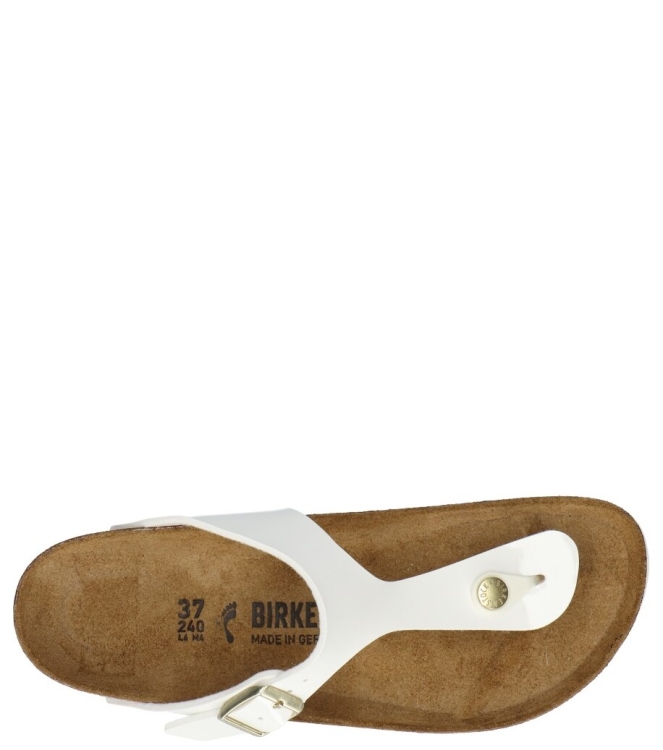 Birkenstock Birkenstock Slipper <span>1005300 Gizeh</span> patent white Birkenstock Slipper <span>1005300 Gizeh</span> 1005300 Gizeh wit - www.bremmerschoenen.info - Bremmer Schoenen