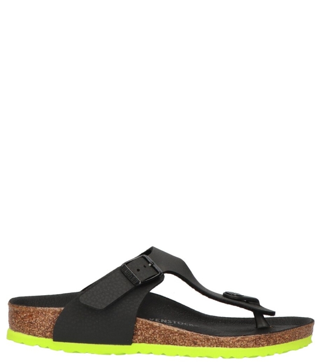 Birkenstock Birkenstock slipper <span>1024387 Gizeh Kids BF</span> Desert Soil Black lime Birkenstock slipper <span>1024387 Gizeh Kids BF</span> 1024387 Gizeh Kids BF zwart - www.bremmerschoenen.info - Bremmer Schoenen