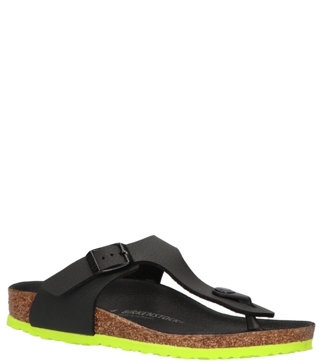 Birkenstock Birkenstock slipper <span>1024387 Gizeh Kids BF</span> Desert Soil Black lime Birkenstock slipper <span>1024387 Gizeh Kids BF</span> 1024387 Gizeh Kids BF zwart - www.bremmerschoenen.info - Bremmer Schoenen