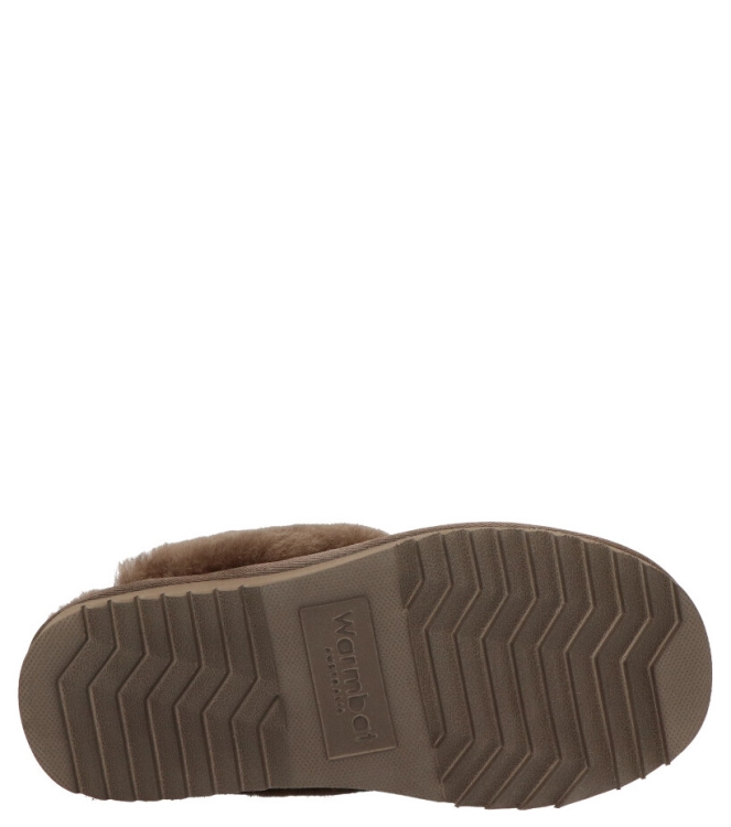 Warmbat pantoffel <span>Flurry women FLS321088 Pebble</span> Flurry women FLS321088 Pebble grijs - www.bremmerschoenen.info - Bremmer Schoenen