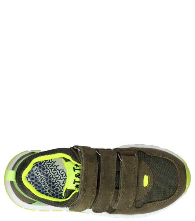 Track style klittenbandschoen <span>323355 169 Philip Pijl</span> 323355 169 Philip Pijl groen - www.bremmerschoenen.info - Bremmer Schoenen
