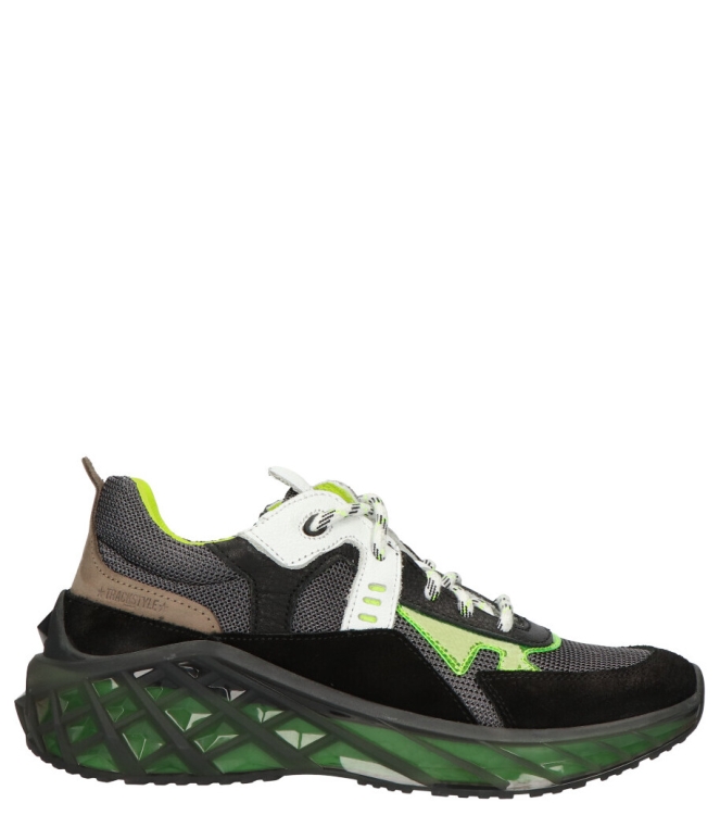 Track style sneaker <span>323390 488 David Dijk</span> 323390 488 David Dijk zwart - www.bremmerschoenen.info - Bremmer Schoenen