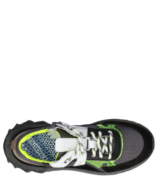 Track style sneaker <span>323390 488 David Dijk</span> 323390 488 David Dijk zwart - www.bremmerschoenen.info - Bremmer Schoenen