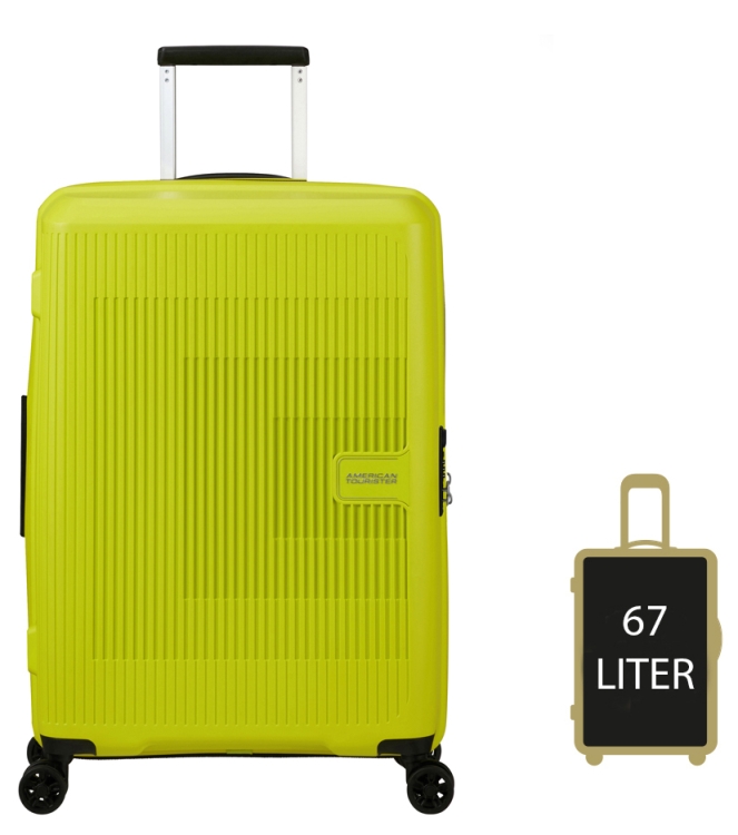 American Tourister AT koffer <span>146820 A067 Aerostep Spinner 67</span> Light Lime AT koffer <span>146820 A067 Aerostep Spinner 67</span> 146820 A067 Aerostep Spinner 67 groen - www.bremmerschoenen.info - Bremmer Schoenen