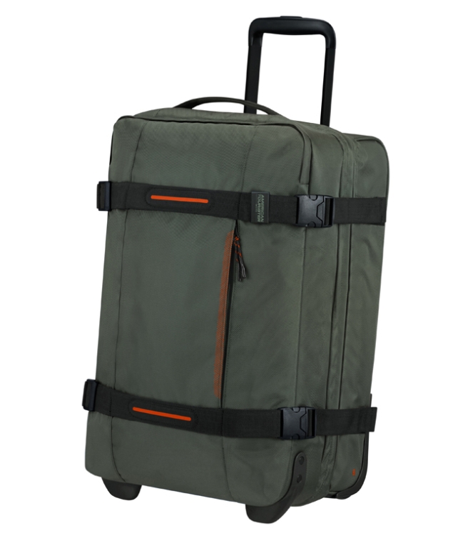 American Tourister AT reistas met wielen <span> 143163 3457 Urban Track Duffle S</span> DARK KHAKI AT reistas met wielen <span> 143163 3457 Urban Track Duffle S</span> 143163 3457 Urban Track Duffle S groen - www.bremmerschoenen.info - Bremmer Schoenen