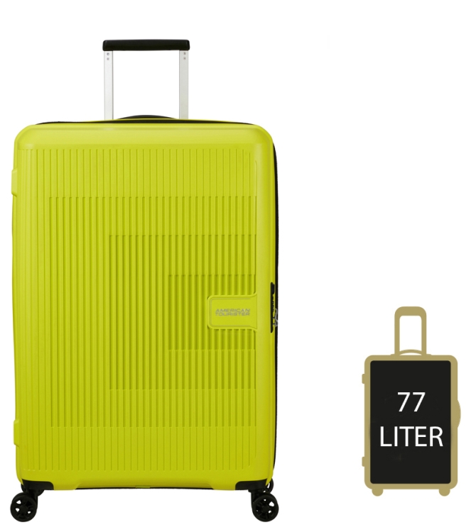 American Tourister AT Koffer <span>146821 A067 Aerostep Spinner 77</span> Light Lime AT Koffer <span>146821 A067 Aerostep Spinner 77</span> 146821 A067 Aerostep Spinner 77 groen - www.bremmerschoenen.info - Bremmer Schoenen
