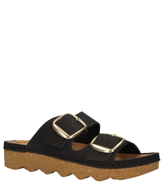 Rohde slipper <span>6222 90</span> 6222 90 zwart - www.bremmerschoenen.info - Bremmer Schoenen