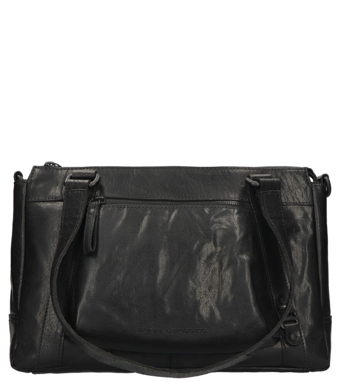 Spikes & Sparrow Spikes & Sparrow tas <span>30119000 Black</span> Black Spikes & Sparrow tas <span>30119000 Black</span> 30119000 Black zwart - www.bremmerschoenen.info - Bremmer Schoenen