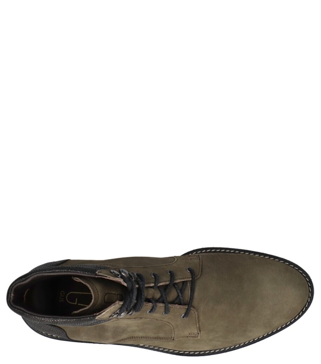 Gijs veterboot <span>2125 018 0760</span> 2125 018 0760 groen - www.bremmerschoenen.info - Bremmer Schoenen