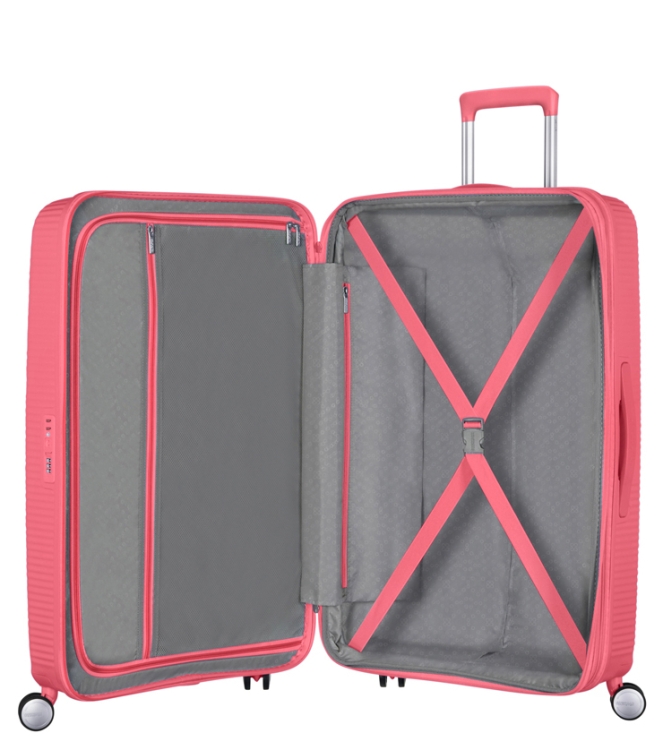 American Tourister AT koffer <span>88473 A039 Soundbox Spinner 67</span> Kissed Coral AT koffer <span>88473 A039 Soundbox Spinner 67</span> 88473 A039 Soundbox Spinner 67 rose - www.bremmerschoenen.info - Bremmer Schoenen