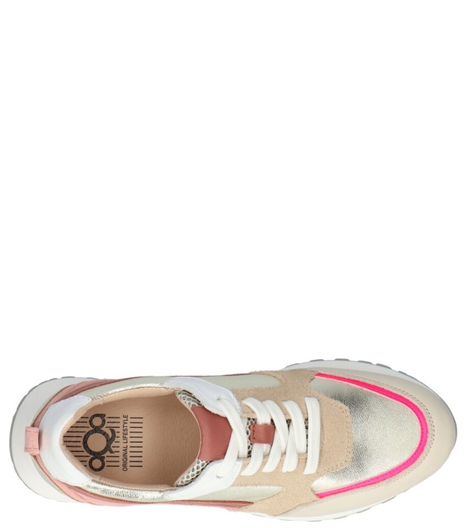 Aqa Aqa sneaker <span>A8537 A13D84</span> A13D84 Velvet unbleached/ gaucho Aqa sneaker <span>A8537 A13D84</span> A8537 A13D84 meerkleurig - www.bremmerschoenen.info - Bremmer Schoenen