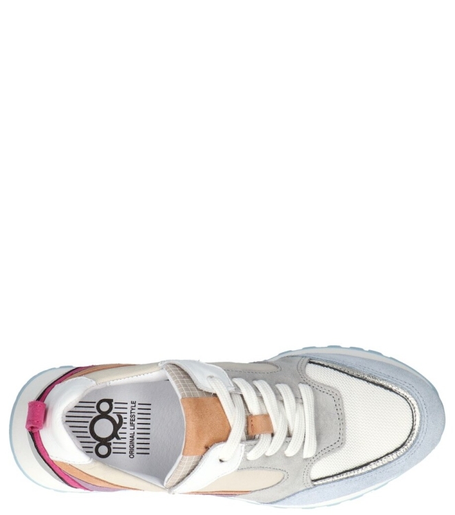 Aqa Aqa sneaker <span>A8537 A76B79</span> A76B79 Velour circus blue Aqa sneaker <span>A8537 A76B79</span> A8537 A76B79 meerkleurig - www.bremmerschoenen.info - Bremmer Schoenen