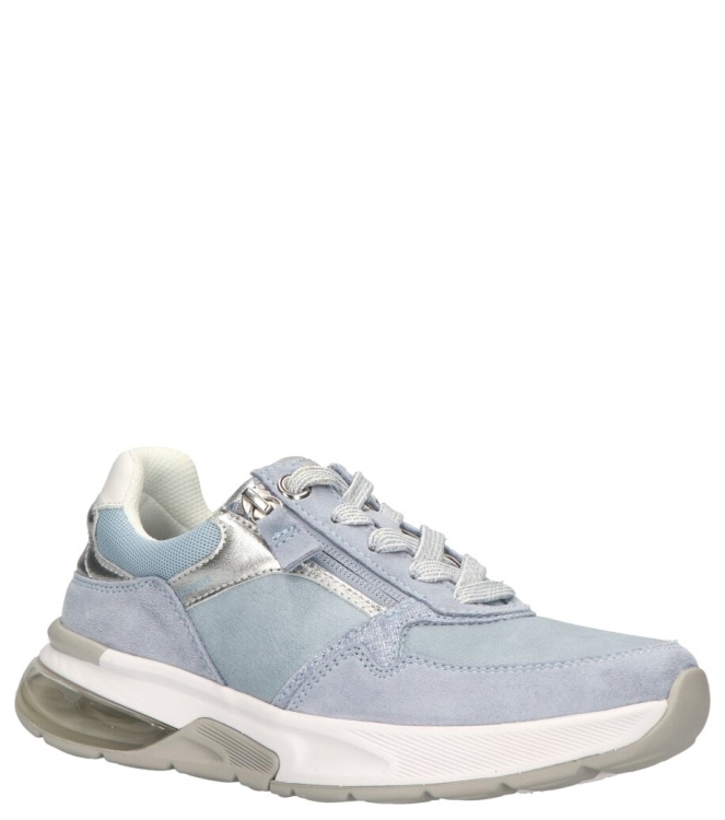 Gabor Gabor sneaker <span>46.847.36</span> 36 lagune/silber/weiss Gabor sneaker <span>46.847.36</span> 46.847.36 blauw - www.bremmerschoenen.info - Bremmer Schoenen