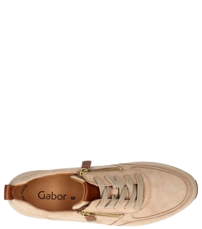 Gabor sneaker <span>43.411.14</span> 43.411.14 beige - www.bremmerschoenen.info - Bremmer Schoenen