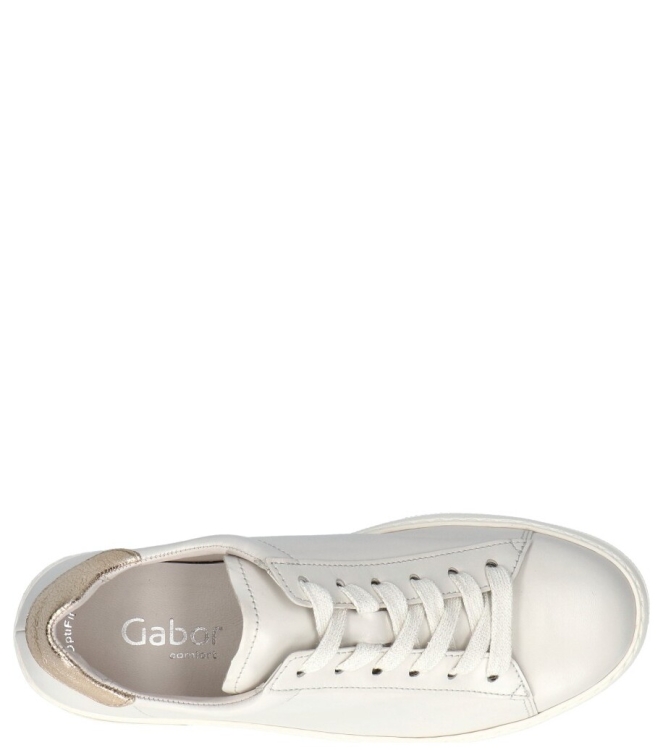 Gabor Gabor sneaker <span>46.395.62</span> 62 offwhite/platino Gabor sneaker <span>46.395.62</span> 46.395.62 wit - www.bremmerschoenen.info - Bremmer Schoenen