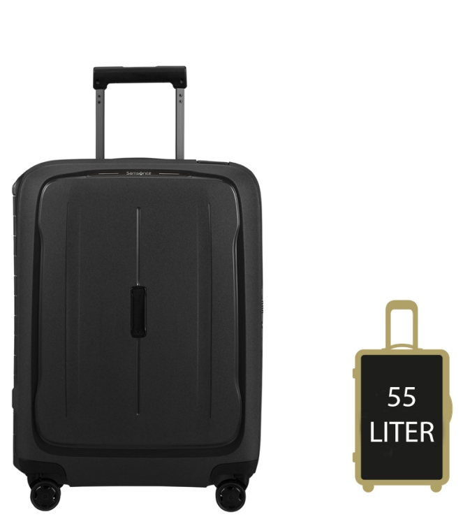 Samsonite Samsonite Trolley <span>146909 1374 Essens spinner 55</span> Graphite Samsonite Trolley <span>146909 1374 Essens spinner 55</span> 146909 1374 Essens spinner 55 zwart - www.bremmerschoenen.info - Bremmer Schoenen