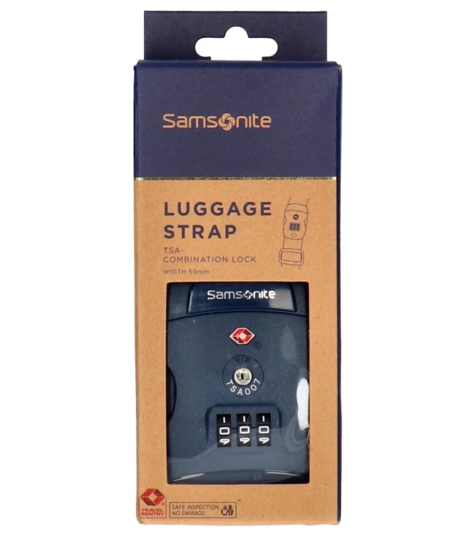 Samsonite Kofferband <span>121313 1549 Global TA Luggage Strap TSA lock</span> 121313 1549 Global TA Luggage Strap TSA lock blauw - www.bremmerschoenen.info - Bremmer Schoenen