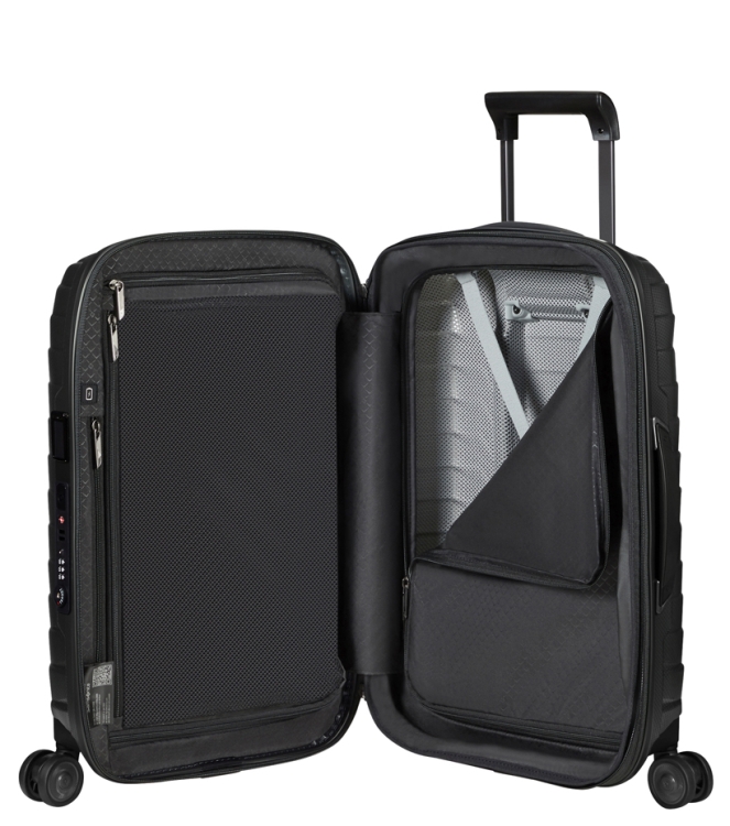Samsonite Trolley <span>140087 4804 Proxis Spinner 55</span> 140087 4804 Proxis Spinner 55 grijs - www.bremmerschoenen.info - Bremmer Schoenen
