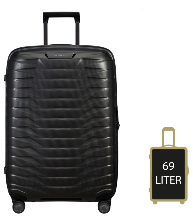 Samsonite Koffer <span>126041 4804 Proxis Spinner 69</span> 126041 4804 Proxis Spinner 69 grijs - www.bremmerschoenen.info - Bremmer Schoenen