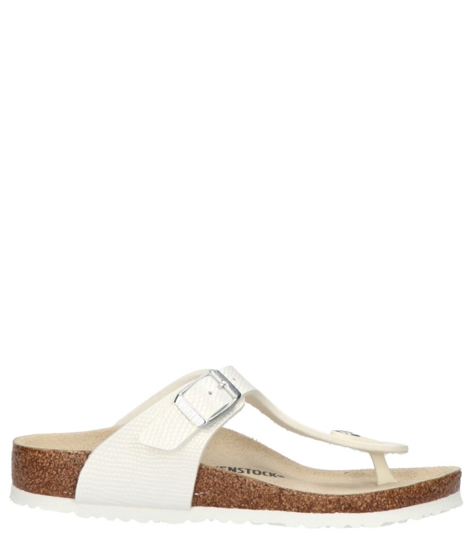 Birkenstock Birkenstock slipper <span>1026847 Gizeh Kids BS</span> Lizard White Birkenstock slipper <span>1026847 Gizeh Kids BS</span> 1026847 Gizeh Kids BS wit - www.bremmerschoenen.info - Bremmer Schoenen